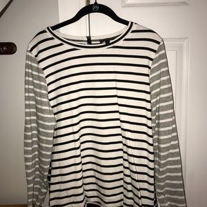 J.Crew Striped Long Sleeve Top